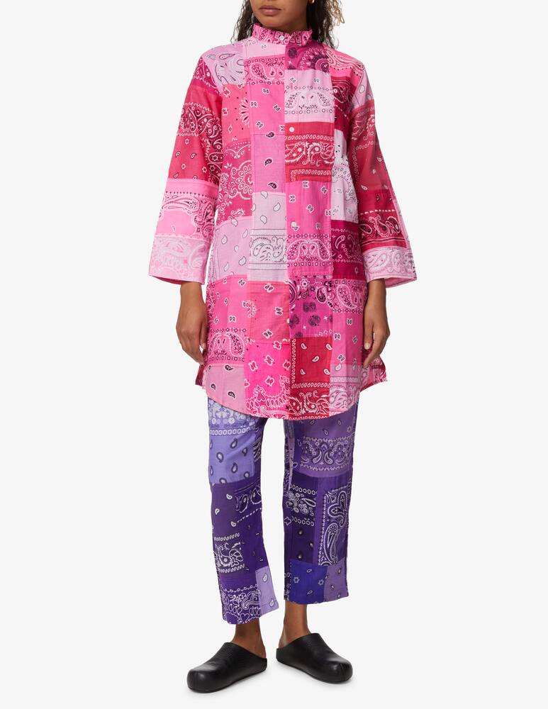 rinascente Overlord Vestito chemisier stampa bandana - rosa