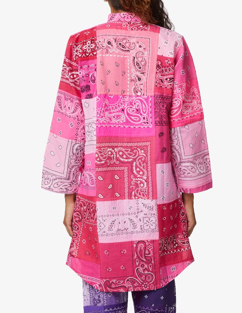 rinascente Overlord Vestito chemisier stampa bandana - rosa