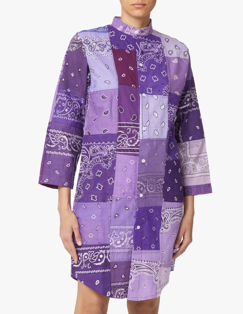 rinascente Overlord Bandana chemisier dress - violet