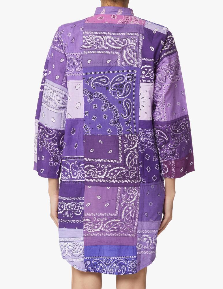 rinascente Overlord Bandana chemisier dress - violet