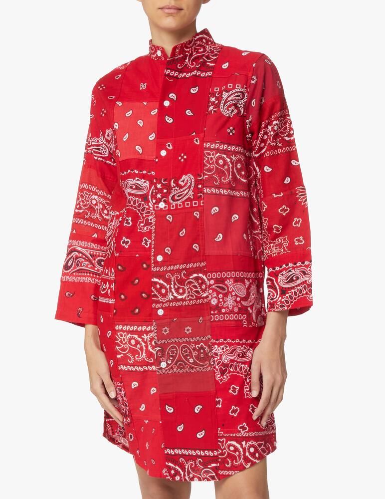 rinascente Overlord Vestito chemisier stampa bandana - rosso