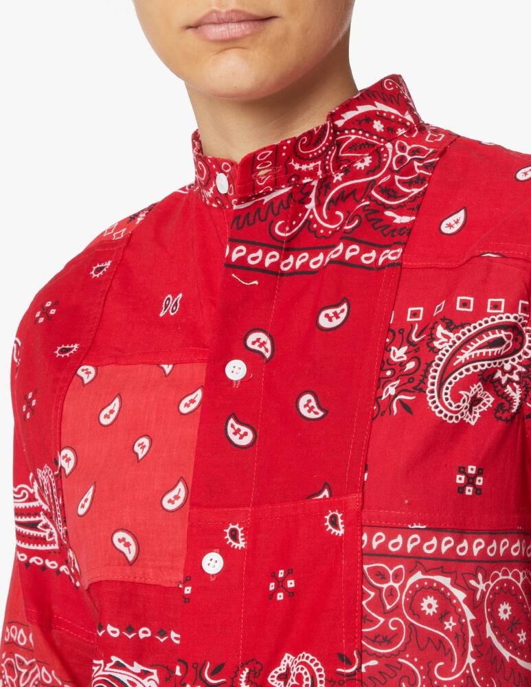 rinascente Overlord Vestito chemisier stampa bandana - rosso