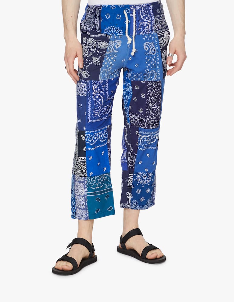 rinascente Overlord Pantalone in cotone bandana - blu