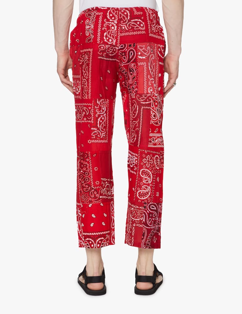 rinascente Overlord Cotton bandana pants - red