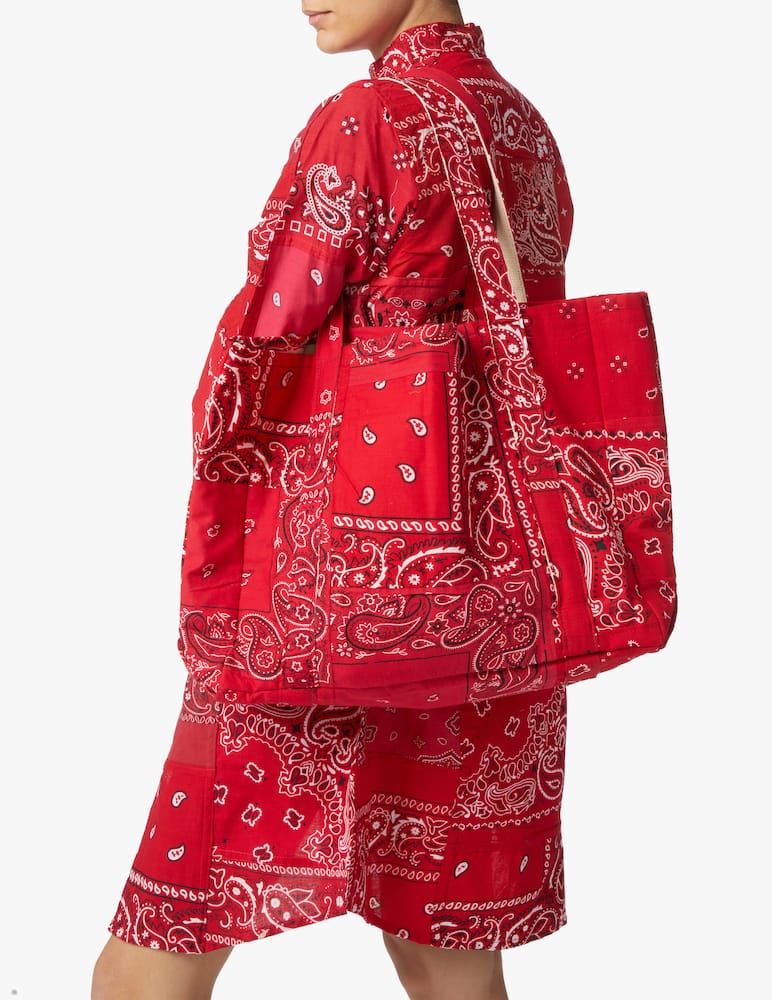 rinascente Overlord Borsa con stampa bandana - rosso