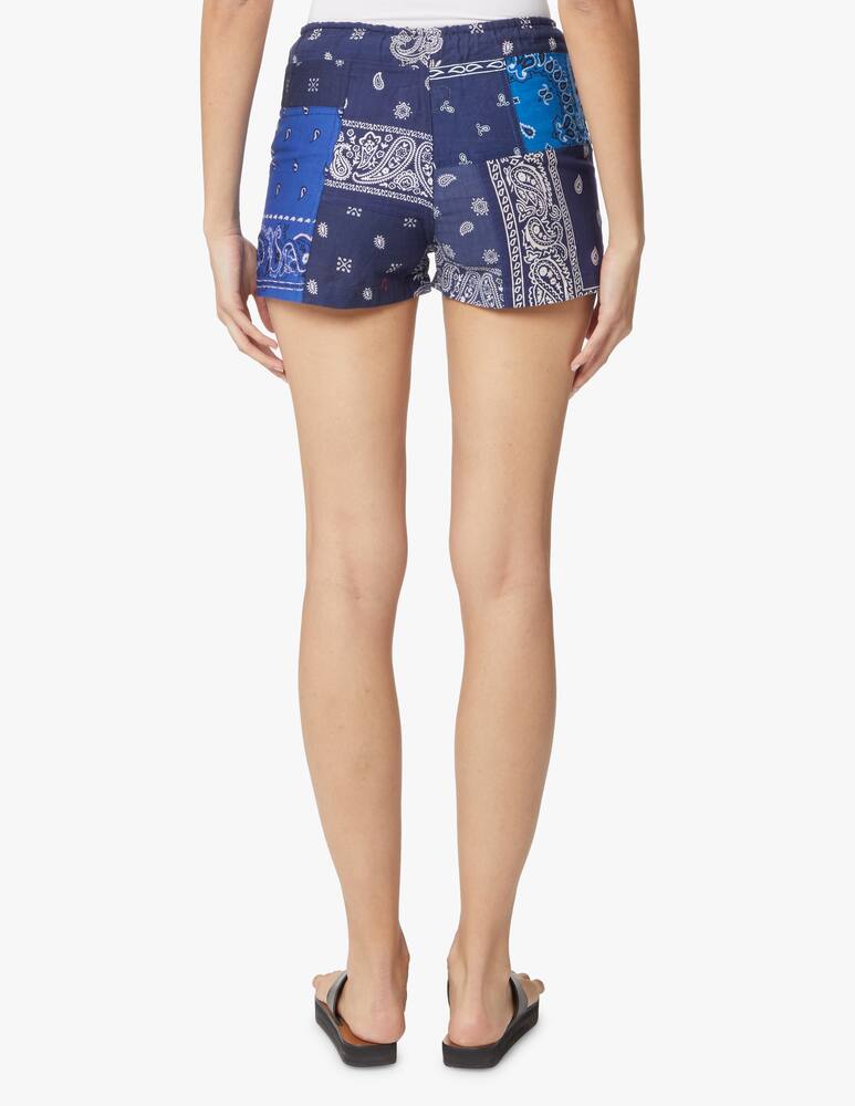 rinascente Overlord Pantaloni corti con stampa bandana - blu