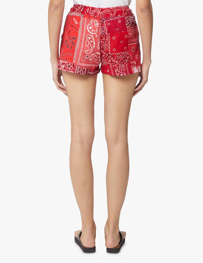 rinascente Overlord Pantaloni corti con stampa bandana - rosso