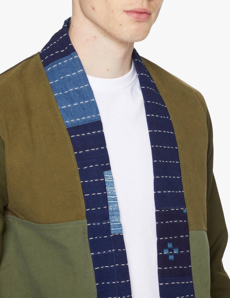 rinascente Overlord Kimono in canvas bandana multi - verde