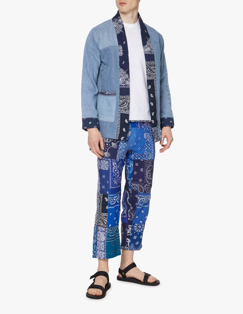 rinascente Overlord Kimono in denim bandana - blu