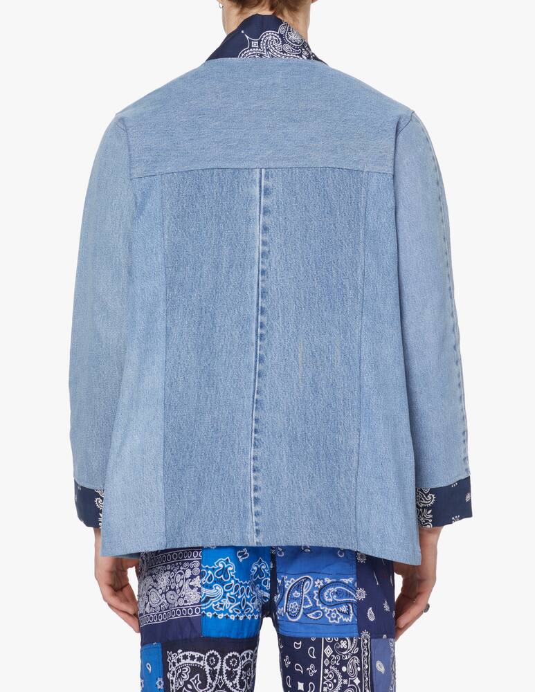 rinascente Overlord Kimono in denim bandana - blu