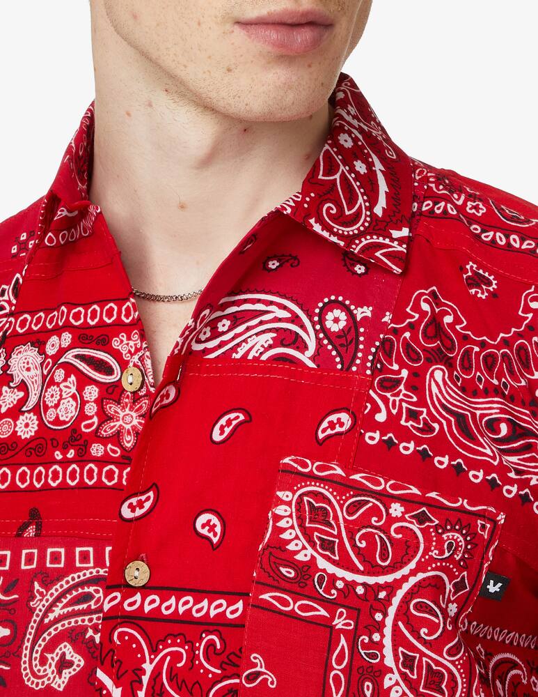 rinascente Overlord Camicia manica corta bandana - rosso