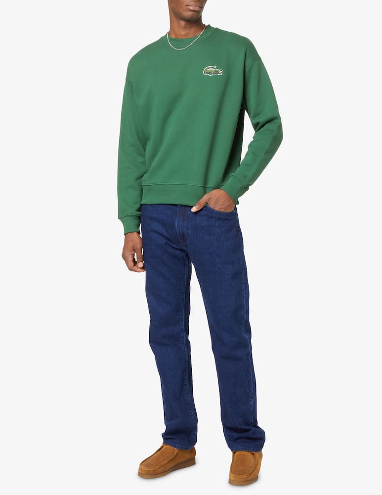Lacoste Felpa girocollo logo grande - Verde - immagine 2 Lacoste Felpa girocollo logo grande - Verde - immagine 2