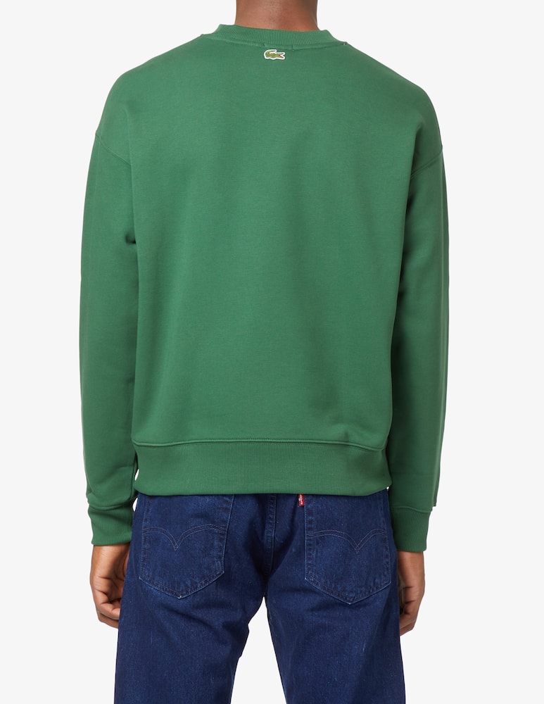 Lacoste Felpa girocollo logo grande - Verde - immagine 3 Lacoste Felpa girocollo logo grande - Verde - immagine 3
