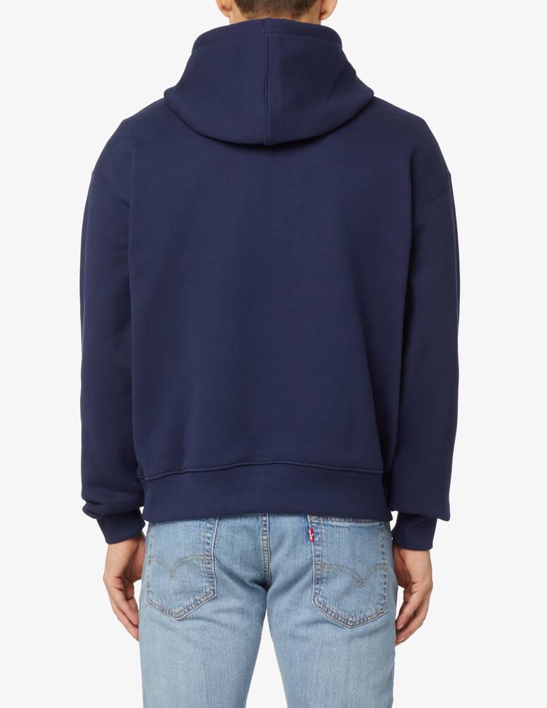 rinascente Lacoste Felpa con cappuccio logo grande - Blu