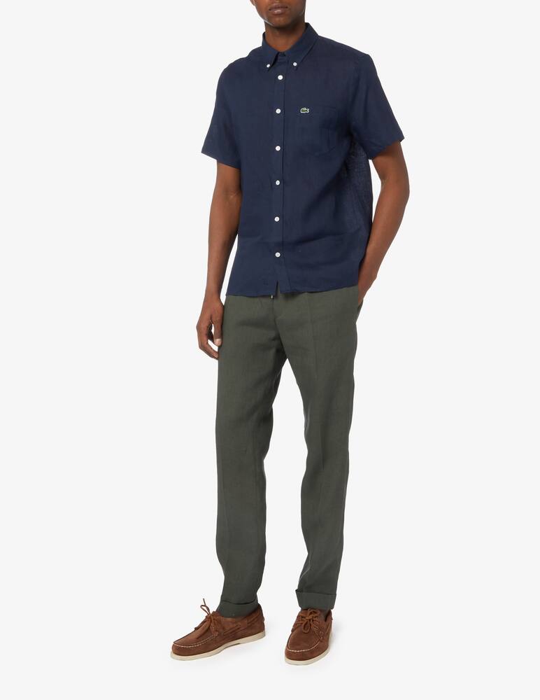 rinascente Lacoste Camicia maniche corte in lino 