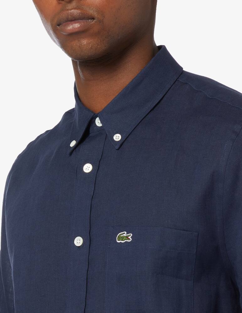 rinascente Lacoste Camicia maniche corte in lino 