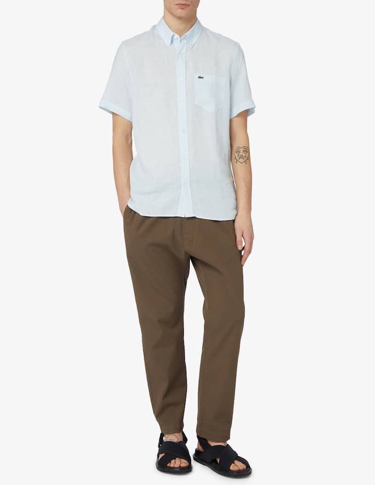 Lacoste Camicia maniche corte in lino - immagine 2 Lacoste Camicia maniche corte in lino - immagine 2
