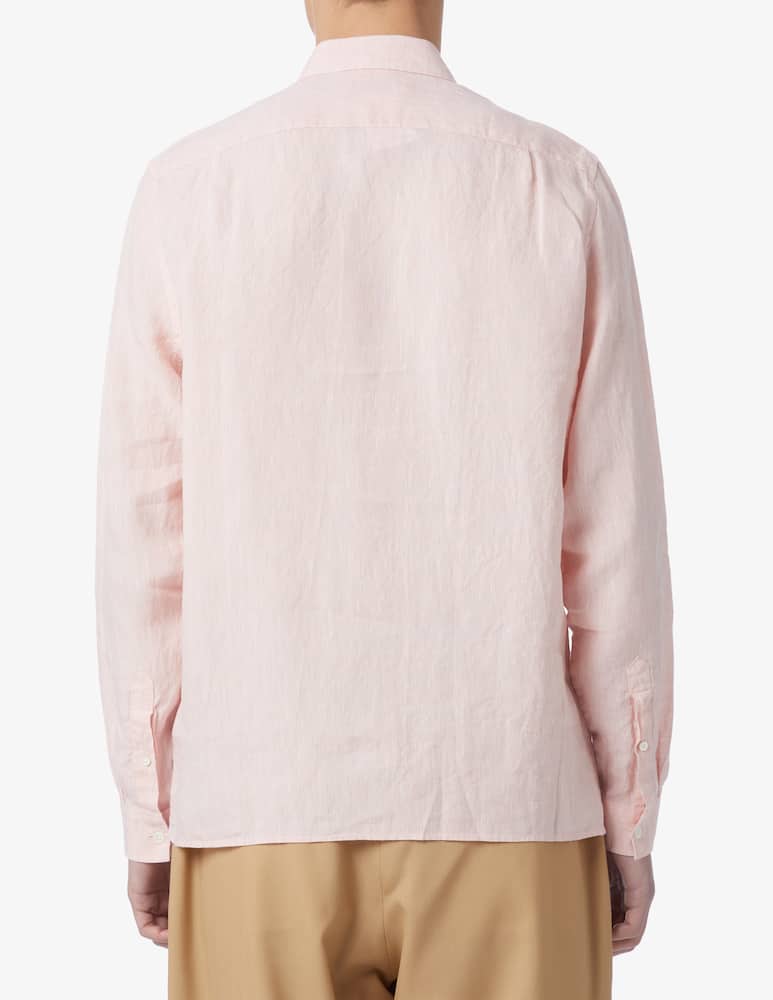 rinascente Lacoste Camicia in lino regular fit