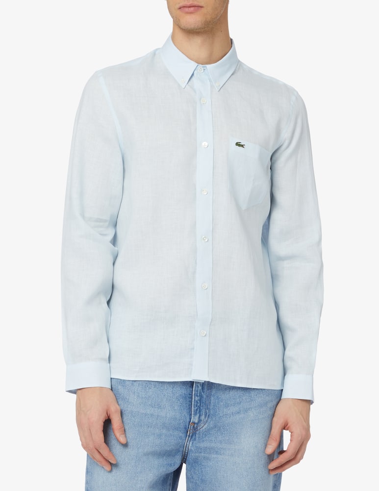 Lacoste Linen regular fit shirt - picture 1