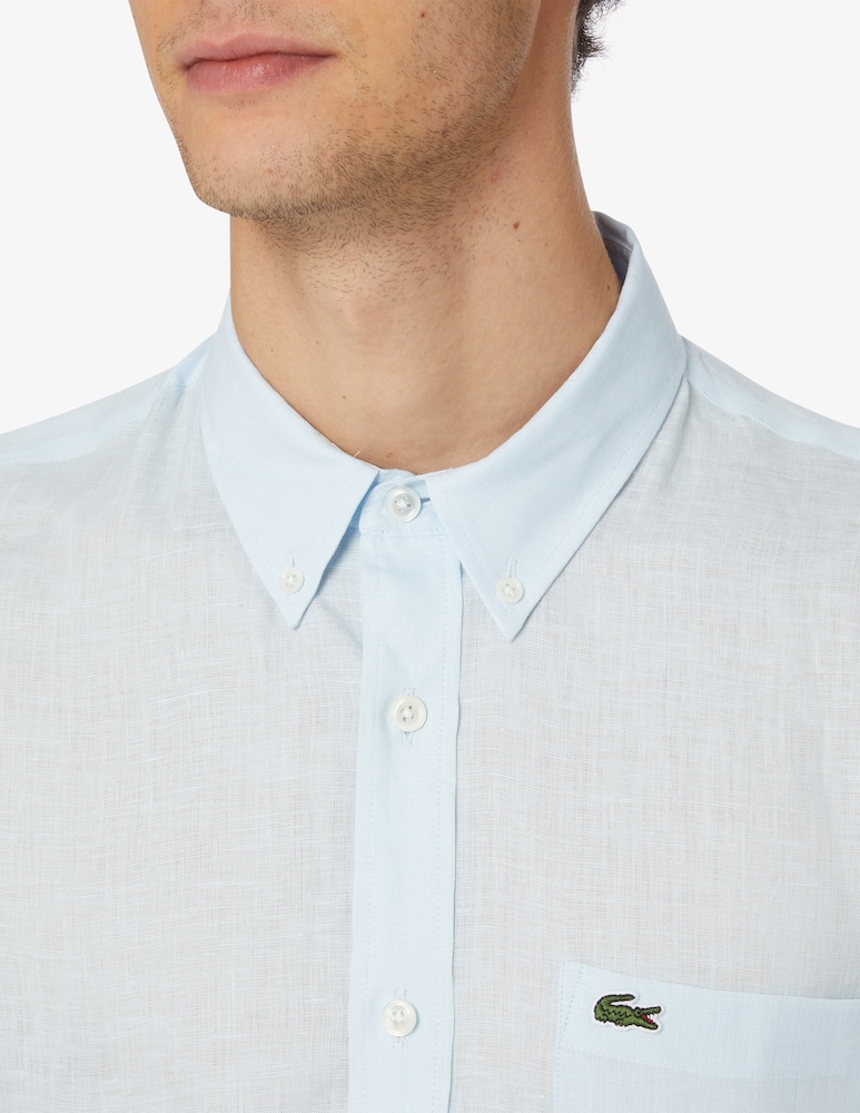 Lacoste Linen regular fit shirt - picture 4