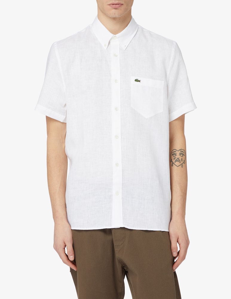 Lacoste Linen short sleeve shirt - picture 1 Lacoste Linen short sleeve shirt - picture 1