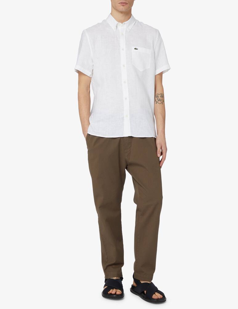 rinascente Lacoste Linen short sleeve shirt 