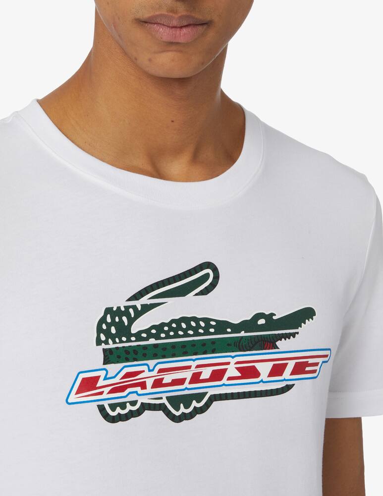 rinascente Lacoste Maglietta racing sport con logo 