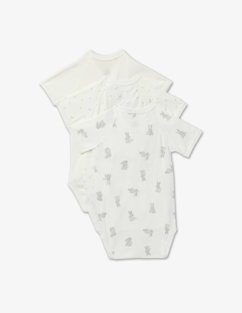 rinascente Petit Bateau Set di 3 body in cotone
