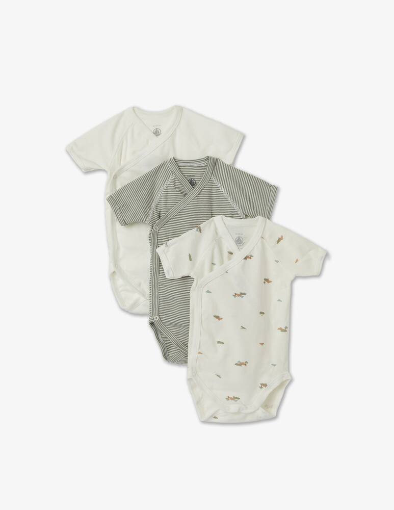Petit Bateau Set di 3 body in cotone - immagine 1 Petit Bateau Set di 3 body in cotone - immagine 1