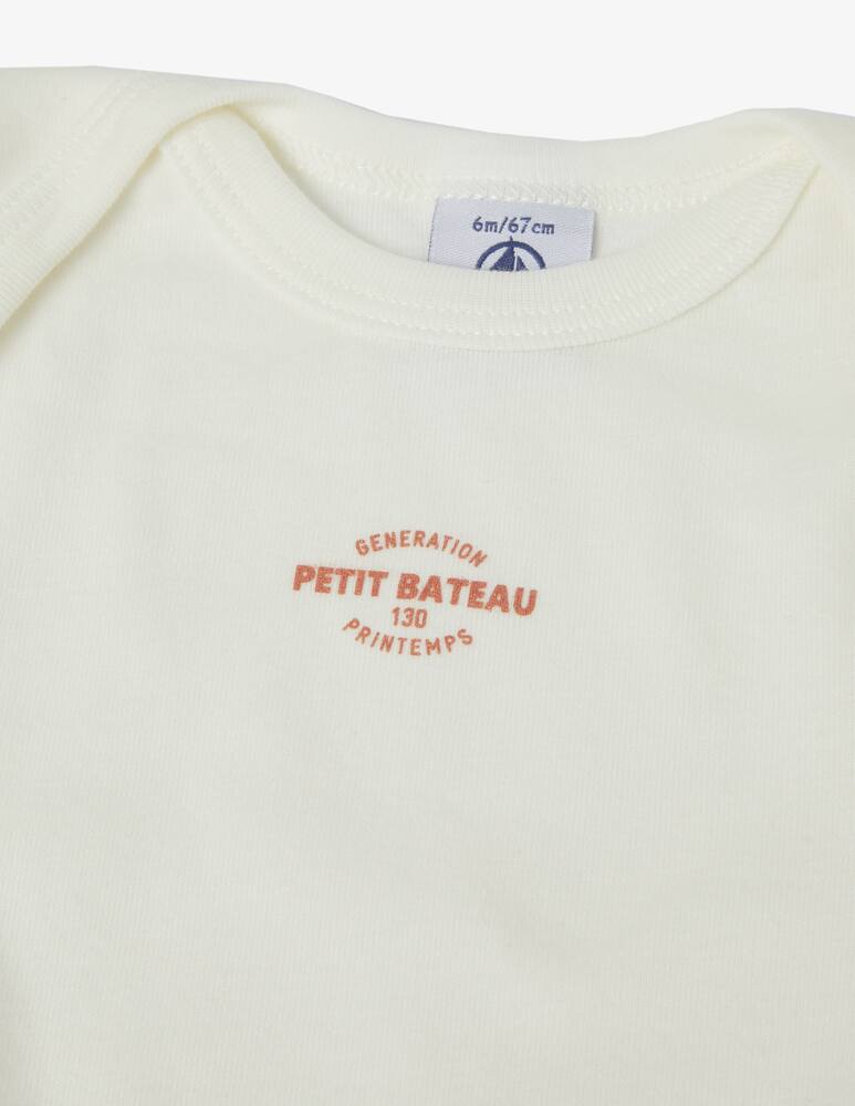 rinascente Petit Bateau Set of 3 cotton bodysuits