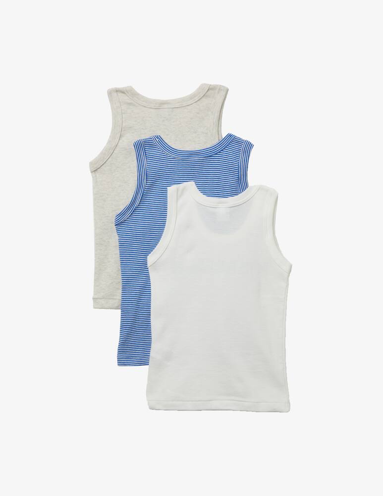 rinascente Petit Bateau Tre canotte in cotone