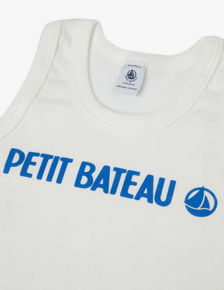 rinascente Petit Bateau Tre canotte in cotone