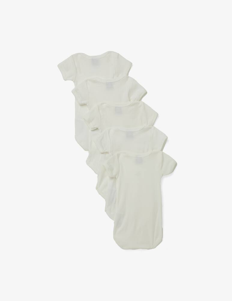 rinascente Petit Bateau Set with 5 cotton birth bodysuits