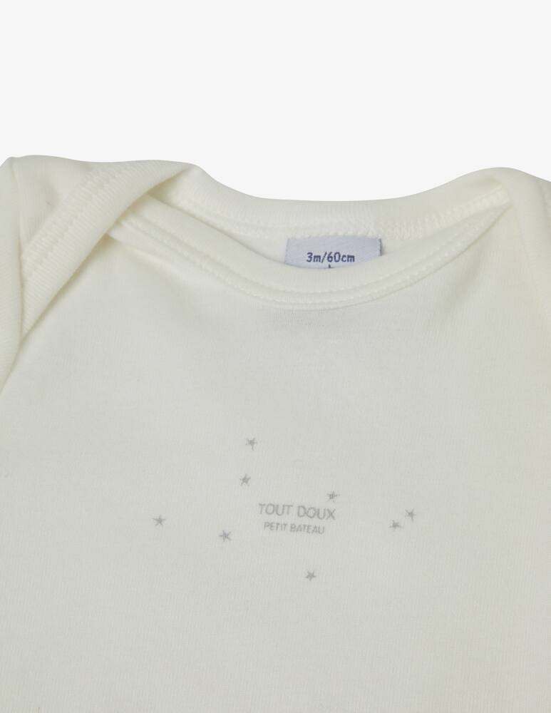 rinascente Petit Bateau Set with 5 cotton birth bodysuits