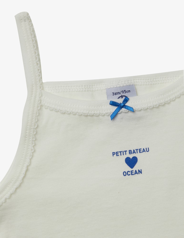 rinascente Petit Bateau 2 canottiere intime con bretelle