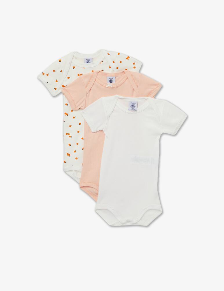 Petit Bateau Set of 3 cotton bodysuits - picture 1 Petit Bateau Set of 3 cotton bodysuits - picture 1