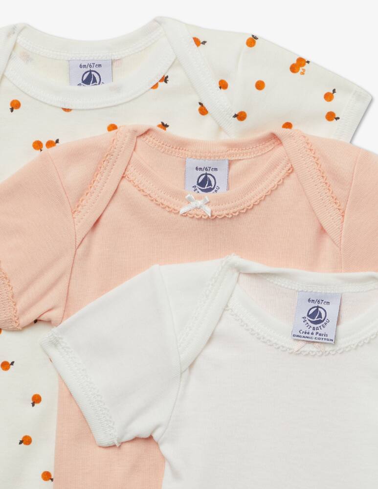Petit Bateau Set of 3 cotton bodysuits - picture 3 Petit Bateau Set of 3 cotton bodysuits - picture 3