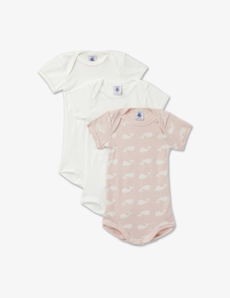 Petit Bateau Set di 3 body in cotone - immagine 1 Petit Bateau Set di 3 body in cotone - immagine 1