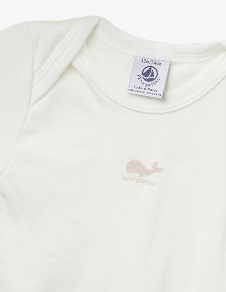 Petit Bateau Set di 3 body in cotone - immagine 2 Petit Bateau Set di 3 body in cotone - immagine 2