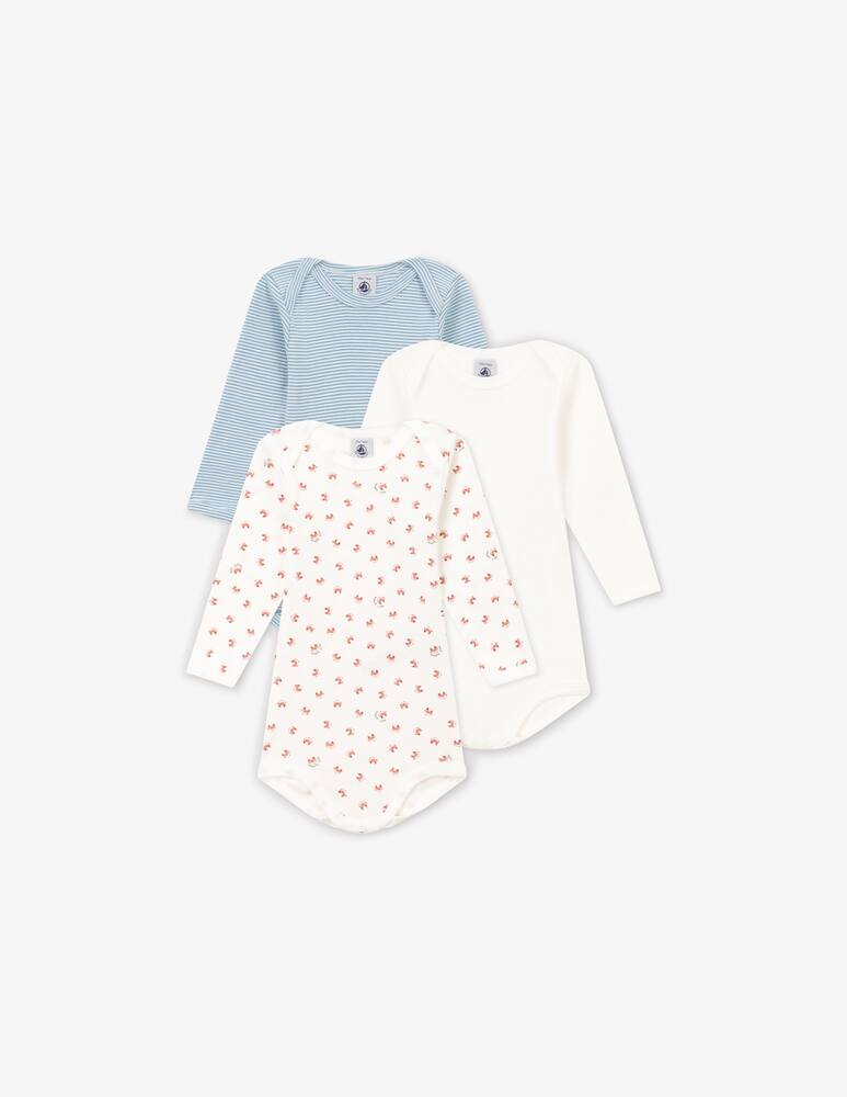 rinascente Petit Bateau 3 long sleeved bodysuit