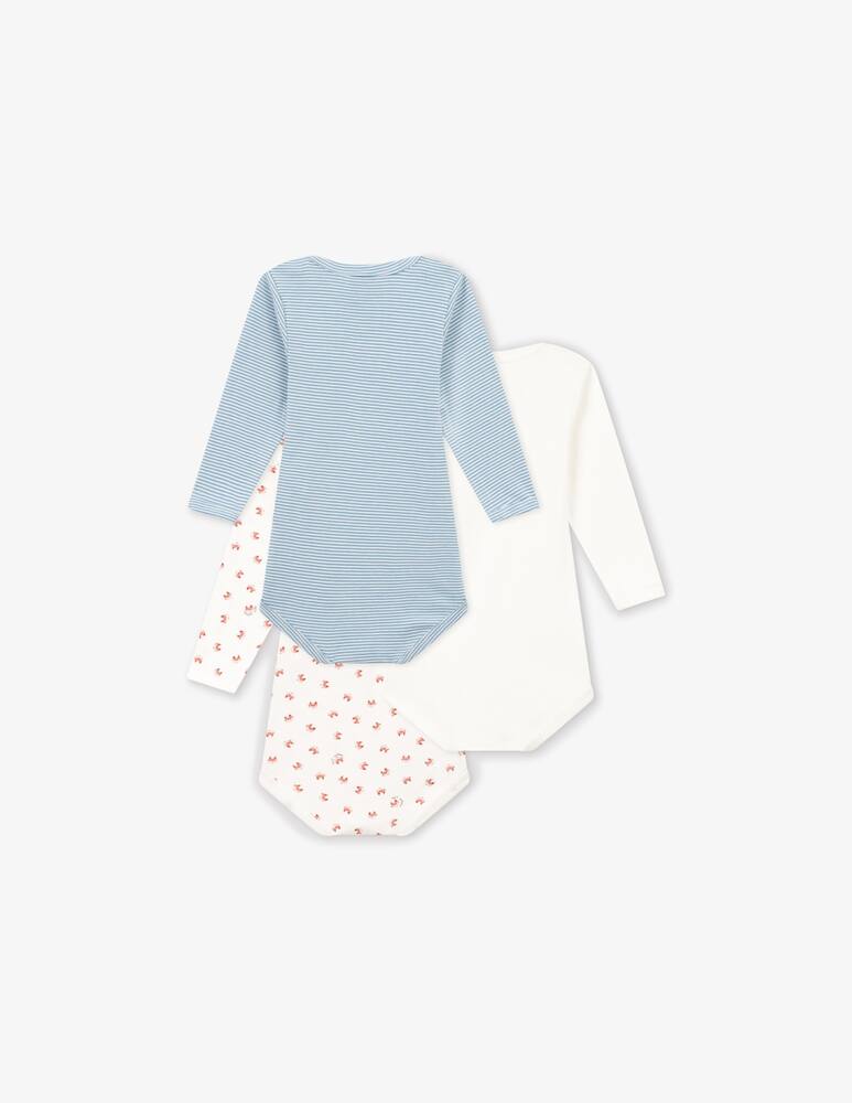 rinascente Petit Bateau 3 long sleeved bodysuit
