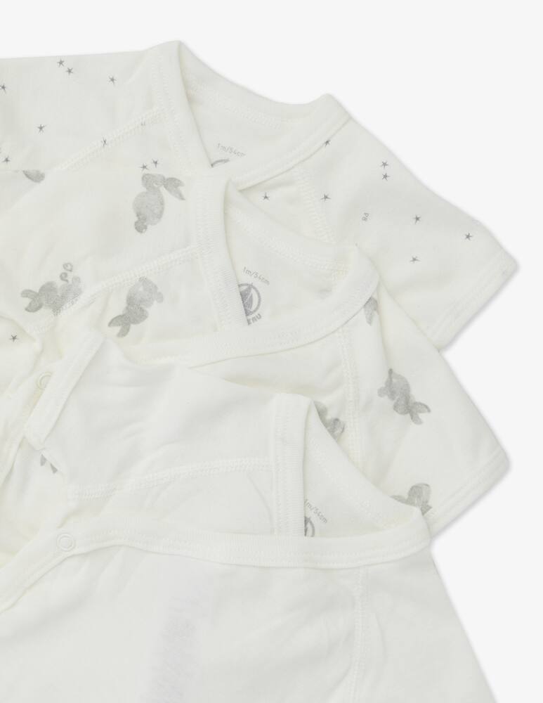 rinascente Petit Bateau Set di 3 body a maniche corte