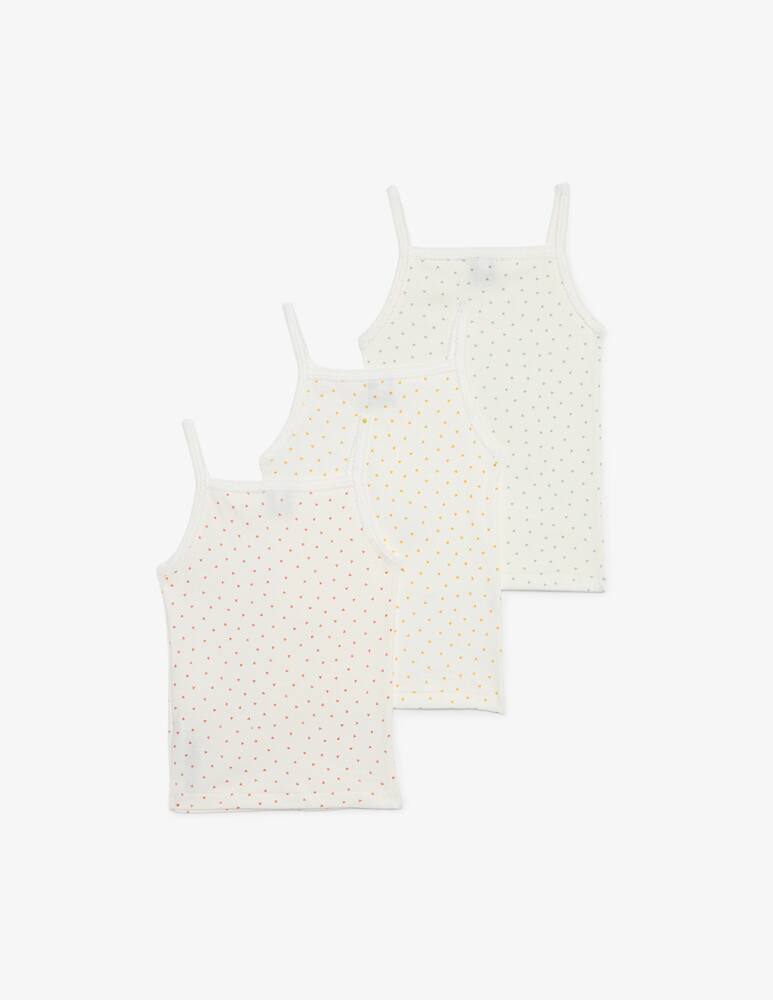 rinascente Petit Bateau Set 3 canottiere in cotone