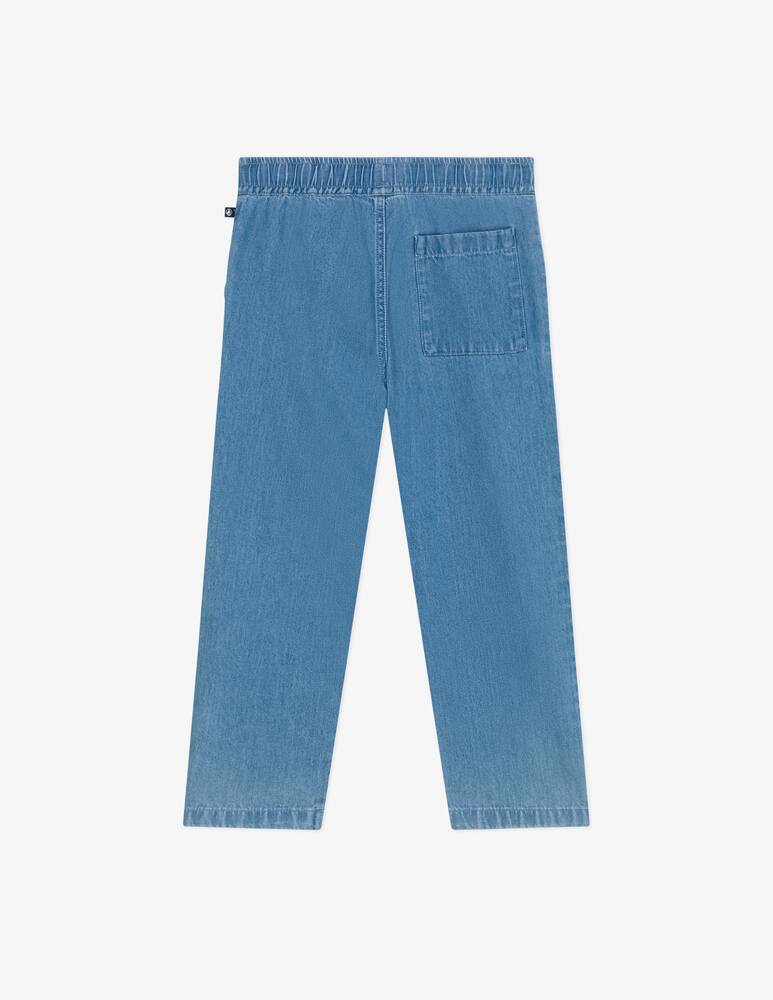 rinascente Petit Bateau Denim drawstring trousers