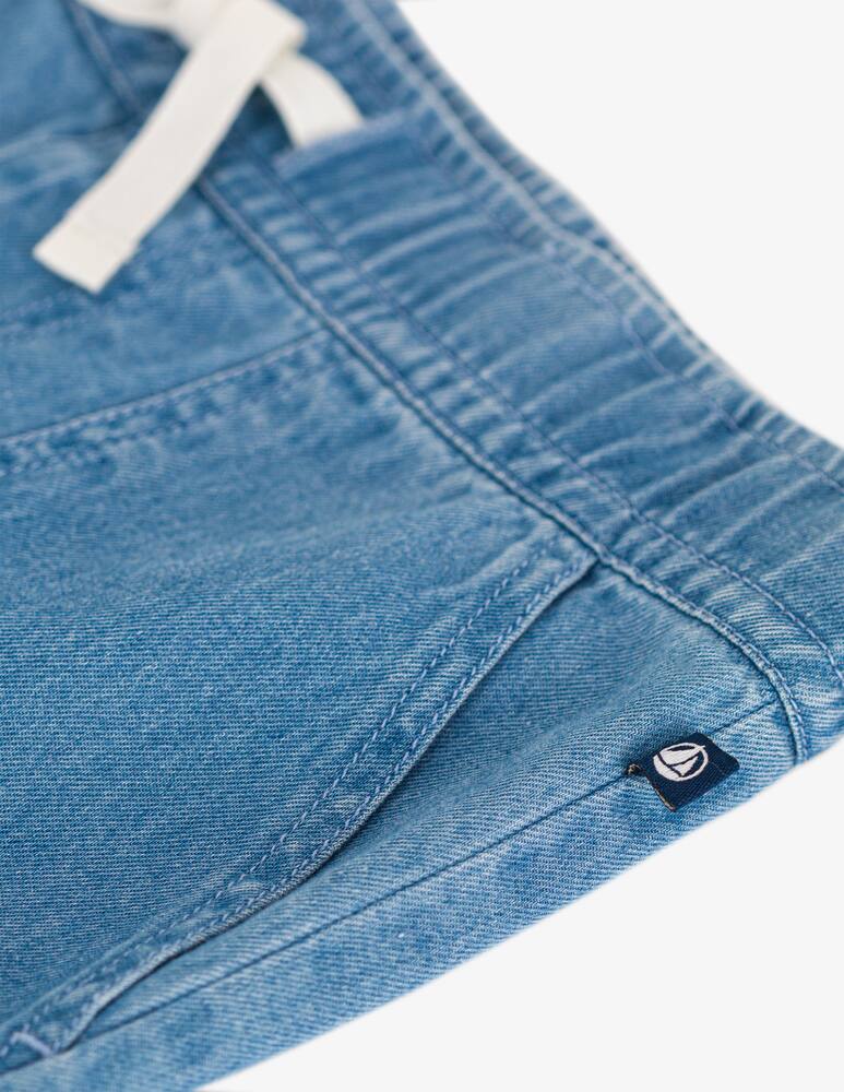rinascente Petit Bateau Denim drawstring trousers