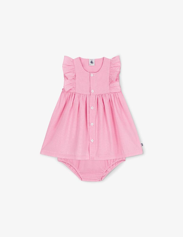 rinascente Petit Bateau Ruffle button dress