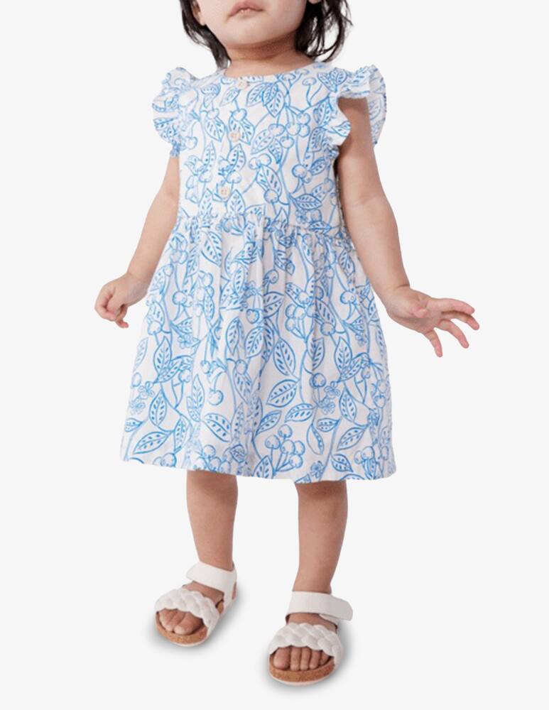 rinascente Petit Bateau Abito smanicato foglie