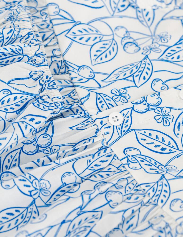 rinascente Petit Bateau Abito smanicato foglie