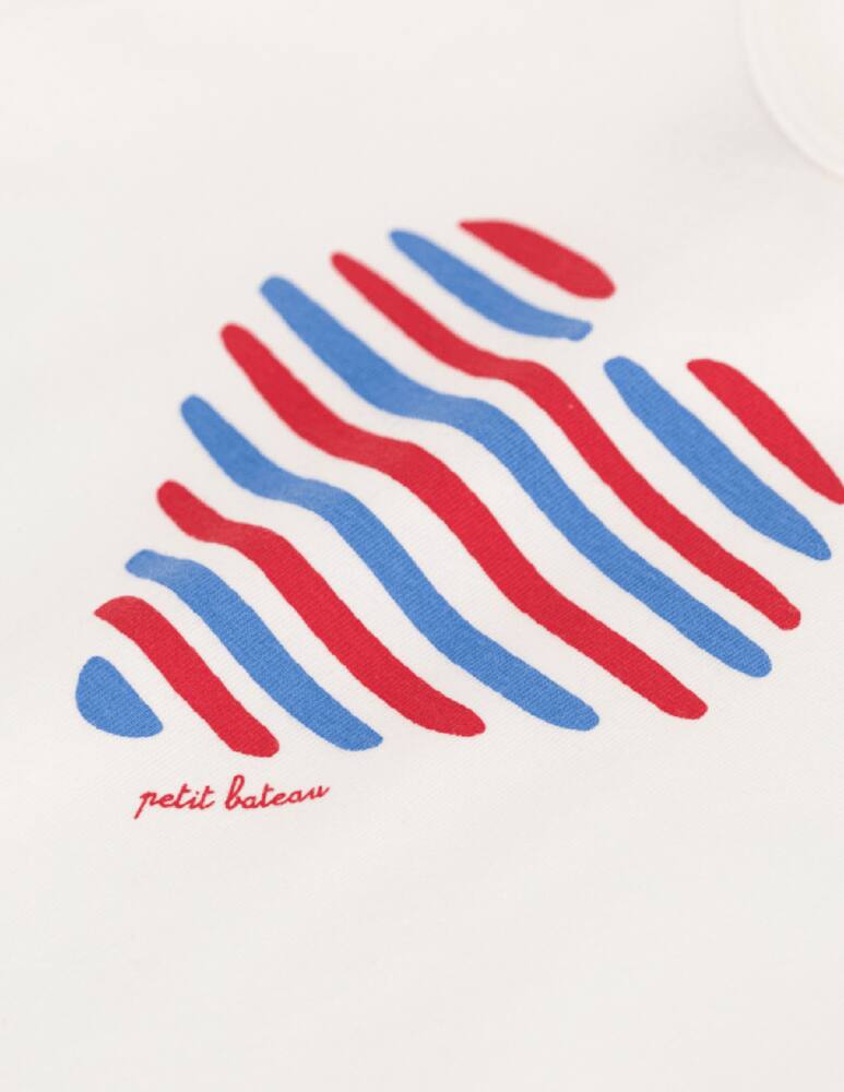 rinascente Petit Bateau Heart stripe t-shirt