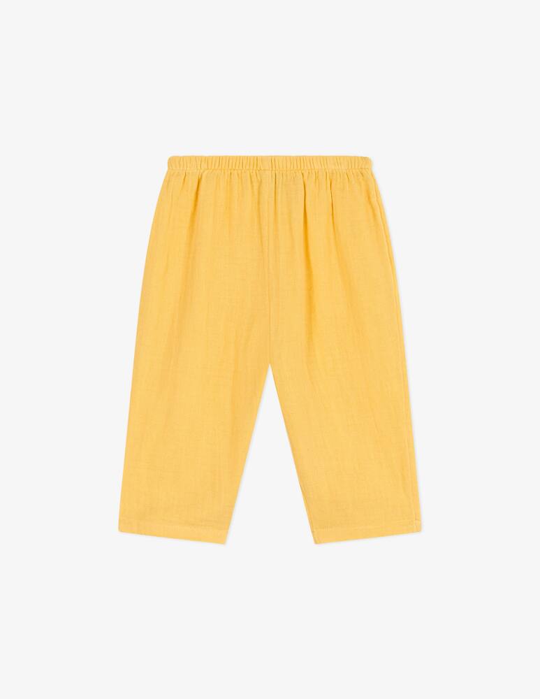 rinascente Petit Bateau Linen elastic trousers
